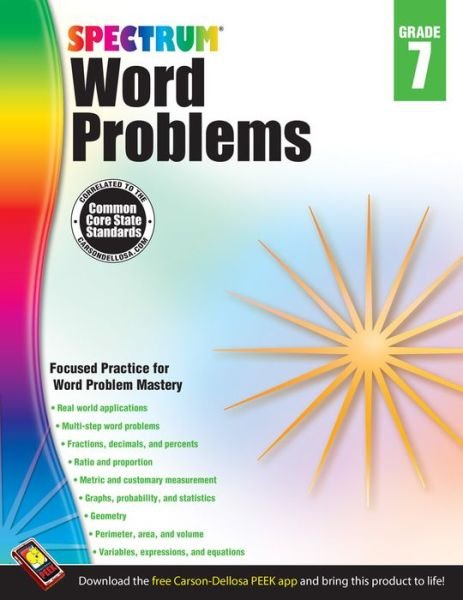 Cover for Spectrum · Spectrum Word Problems, Grade 7 (Paperback Bog) (2013)