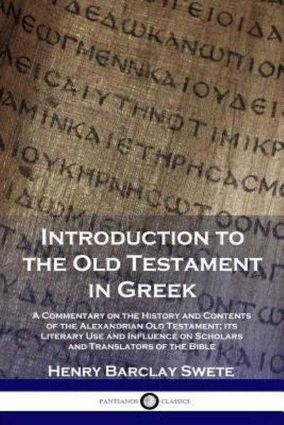 Cover for D D · Introduction to the Old Testament in Greek (Paperback Book) (1901)