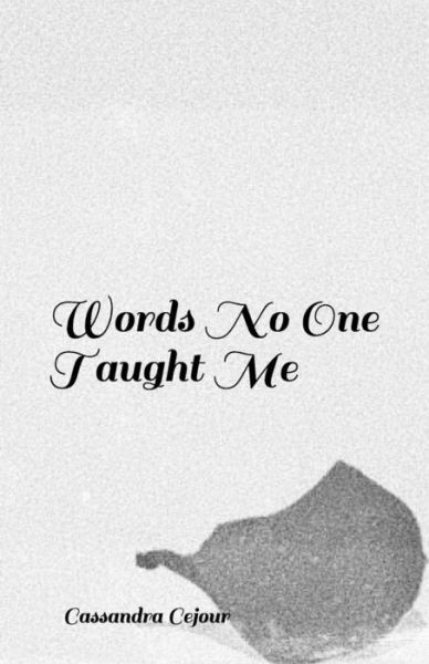 Cover for Cassandra Cejour · Words No One Taught Me (Paperback Book) (2019)