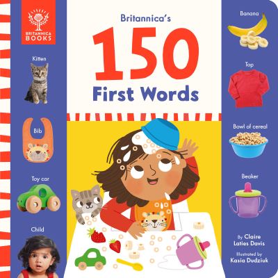 Cover for Laties Davis MS, CCC-SLP, Claire · Britannica's 150 First Words (Innbunden bok) (2021)