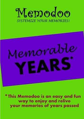 Memodoo Memorable Years - Memodoo - Livres - Confetti Publishing - 9781939235336 - 3 novembre 2012