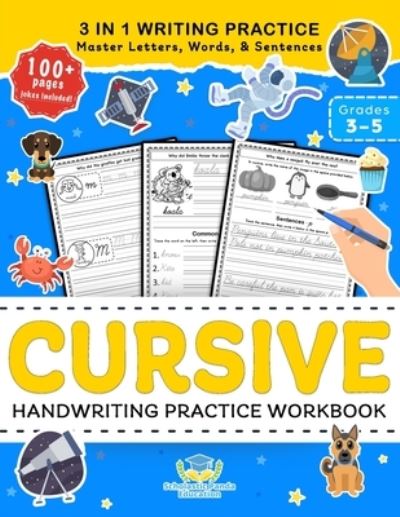 Cover for Scholastic Panda Education · Cursive Handwriting Practice Workbook for 3rd 4th 5th Graders (Paperback Book) (2020)