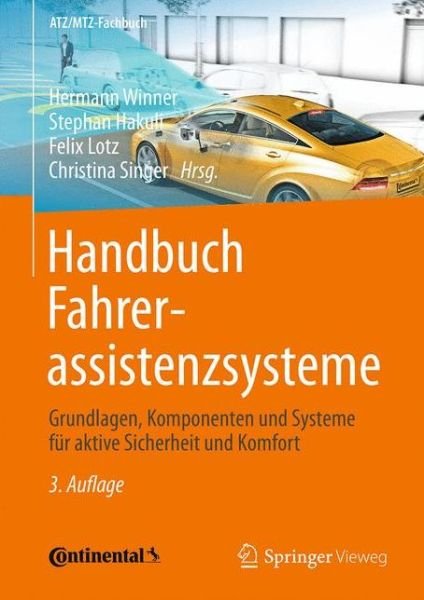 Cover for Winner · Handbuch Fahrerassistenzsysteme: Grundlagen, Komponenten und Systeme fur aktive Sicherheit und Komfort - ATZ / MTZ-Fachbuch (Inbunden Bok) (2015)
