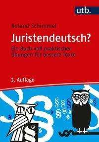 Cover for Schimmel · Juristendeutsch? (Book) (2020)