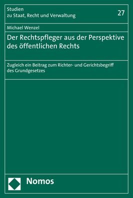 Cover for Wenzel · Der Rechtspfleger aus der Perspe (Book) (2019)
