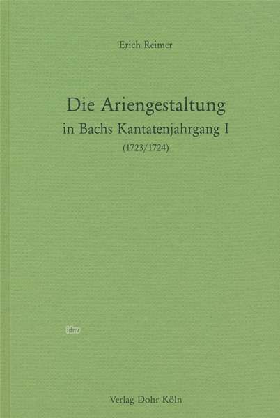 Cover for Reimer · Die Ariengestaltung in Bachs Kan (Book)