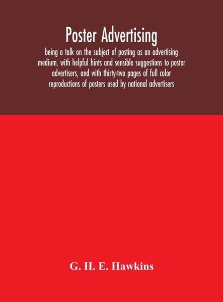 Cover for G. H. E. Hawkins · Poster advertising (Hardcover Book) (2020)