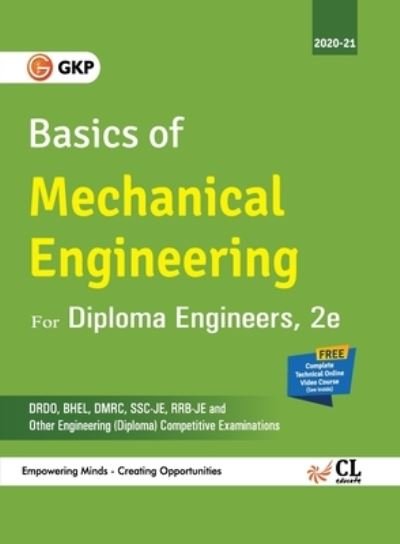 Basics of Mechanical Engineering for Diploma Engineer - Gkp - Bøger - G. K. Publications - 9789389573336 - 21. januar 2020