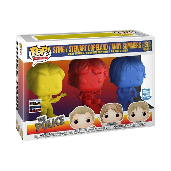 Funko Pop Rocks  The Police 3 Pack Limited Edition Colours - Funko Pop Rocks  The Police 3 Pack Limited Edition Colours - Merchandise - Funko - 0889698445337 - 