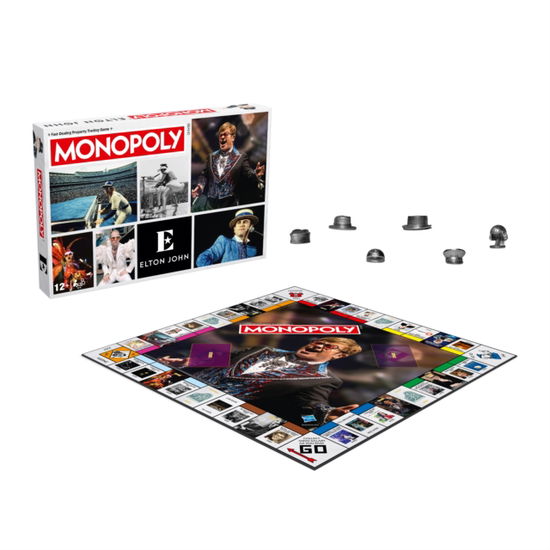 Cover for Elton John · Elton John Monopoly (GAME) (2024)