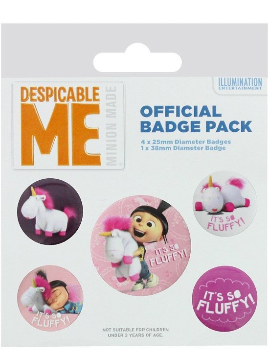 Cover for Pyramid International · Despicable Me It'S So Fluffy Badge, Multi-Colour, 10 X 12.5 X 1.3 Cm (MERCH) (2019)