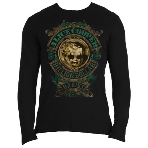 Cover for Alice Cooper · Alice Cooper Unisex Long Sleeved T-Shirt: Billion Dollar Babies Crest (CLOTHES) [size S] [Black - Unisex edition]