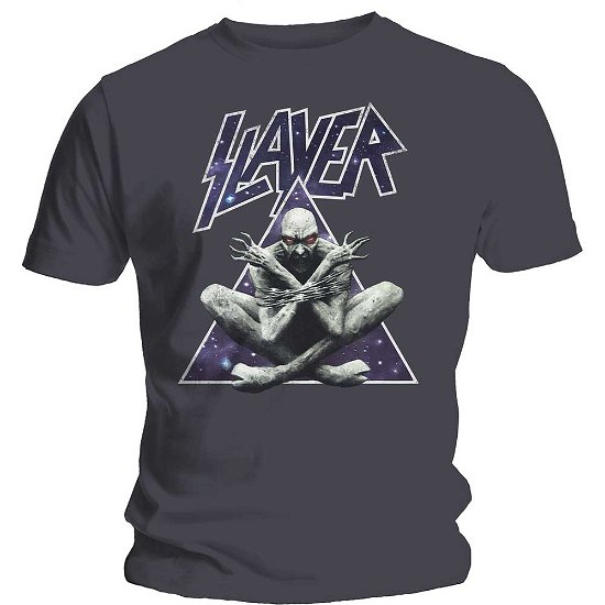 Cover for Slayer · Slayer Unisex T-Shirt: Triangle Demon (T-shirt) [size L] [Grey - Unisex edition]