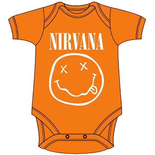 Cover for Nirvana · Nirvana Kids Baby Grow: White Happy Face (18-24 Months) (Klær) [size 1-2yrs] [Orange - Kids edition]