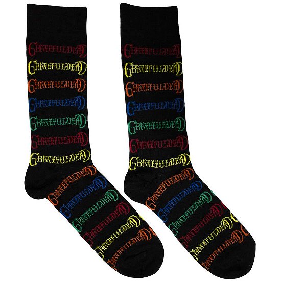 Cover for Grateful Dead · Grateful Dead Unisex Ankle Socks: Coloured Logos Pattern (UK Size 6 - 11) (Klær)