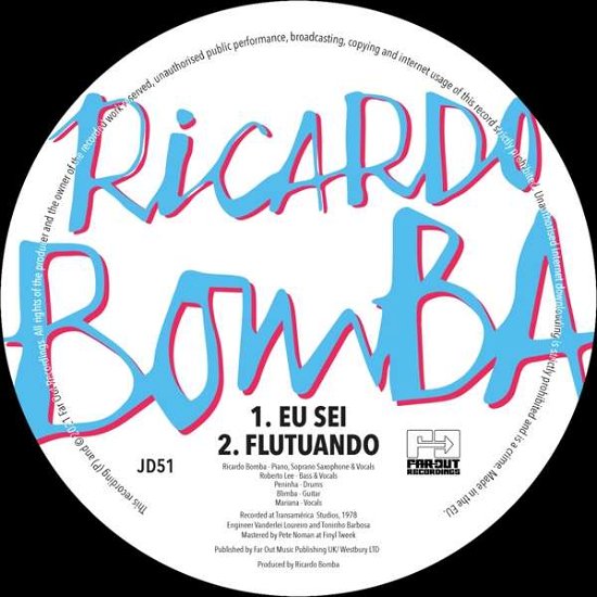 Cover for Ricardo Bomba · Eu Sei / Flutando (LP) [Remastered edition] (2021)