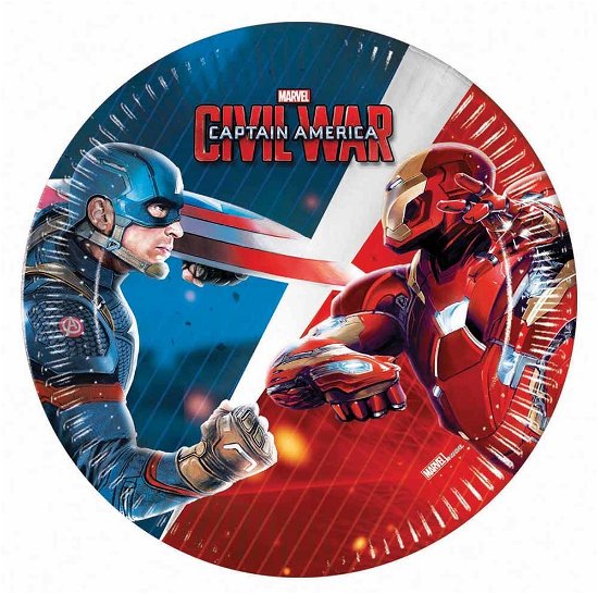 Cover for Party: Marvel: Captain America · Civil War - 8 Piatti Carta 20 Cm (MERCH)