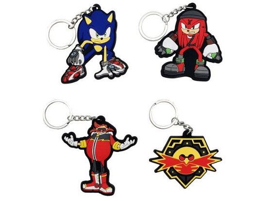 Characters - 4 Rubber Keyrings Set - Sonic - Merchandise - CYP - 8426842102337 - 
