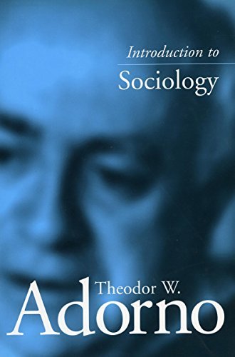 Cover for Theodor Adorno · Introduction to Sociology (Hardcover Book) (1999)