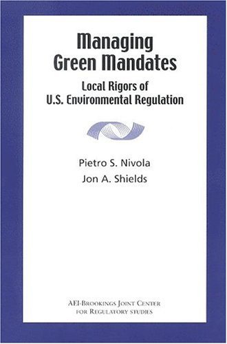 Cover for Pietro S. Nivola · Managing Green Mandates: Local Rigors of U.S. Environmental Regulation (Paperback Book) (2001)