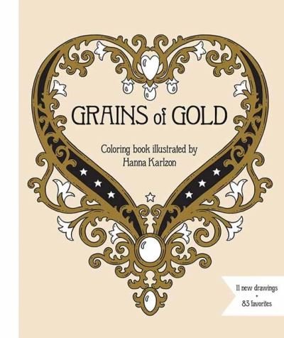 Cover for Hanna Karlzon · Grains of Gold Coloring Book (Inbunden Bok) (2021)