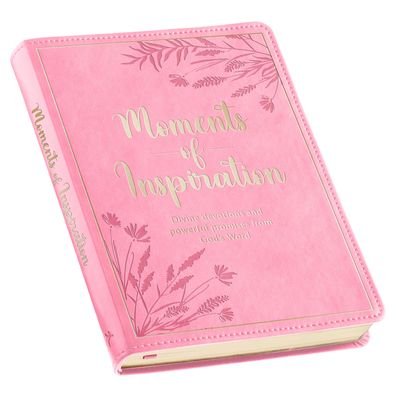 Cover for Christian Art Gifts Inc · Gift Book Moments of Inspiration Faux Leather (Leather Book) (2021)