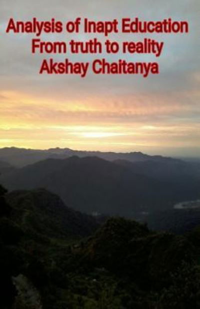 Cover for Akshay Chaitanya · Analyses of Inapt Education (Pocketbok) (2017)