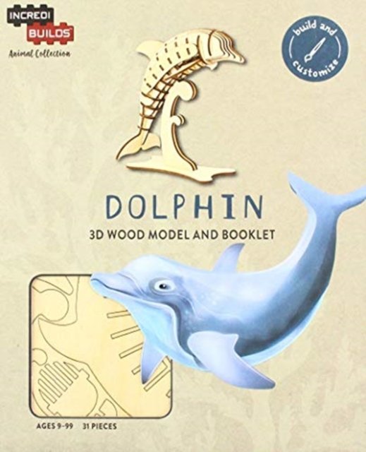 IncrediBuilds Animal Collection: Dolphin - Incredibuilds - Insight Editions - Kirjat - Insight Editions - 9781682981337 - perjantai 1. maaliskuuta 2019