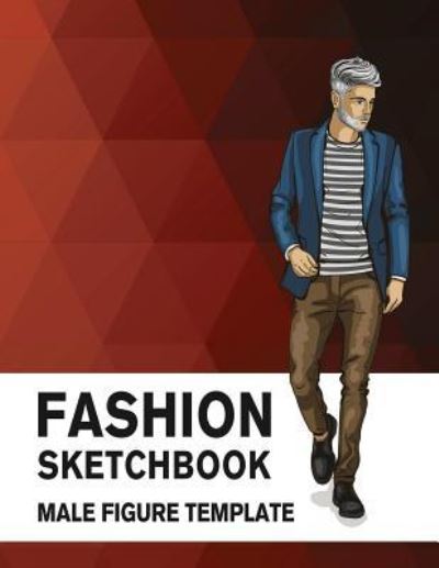 Cover for Lance Derrick · Fashion Sketchbook Male Figure Template (Paperback Book) (2018)