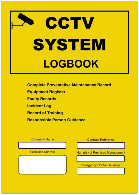 CCTV Logbook - Compliance Logbook - Docs-Store - Books - Independent Publishing Network - 9781803524337 - 2023