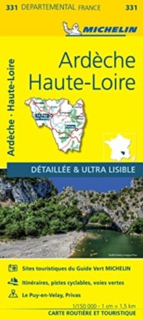 Cover for Michelin · Ardeche, Haute-Loire - Michelin Local Map 331 (Kort) (2023)