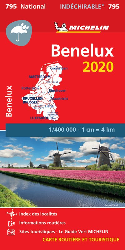 Michelin National Maps: Benelux: High Resistance 2020, Michelin National Map 795 - Michelin - Livros - Michelin - 9782067244337 - 6 de janeiro de 2020