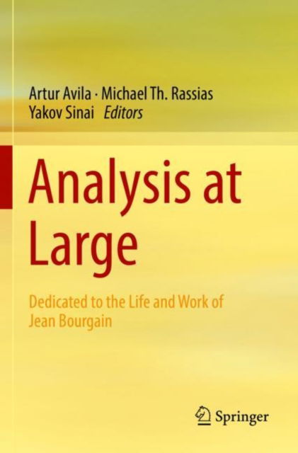 Cover for Artur Avila · Analysis at Large: Dedicated to the Life and Work of Jean Bourgain (Paperback Book) [2022 edition] (2023)