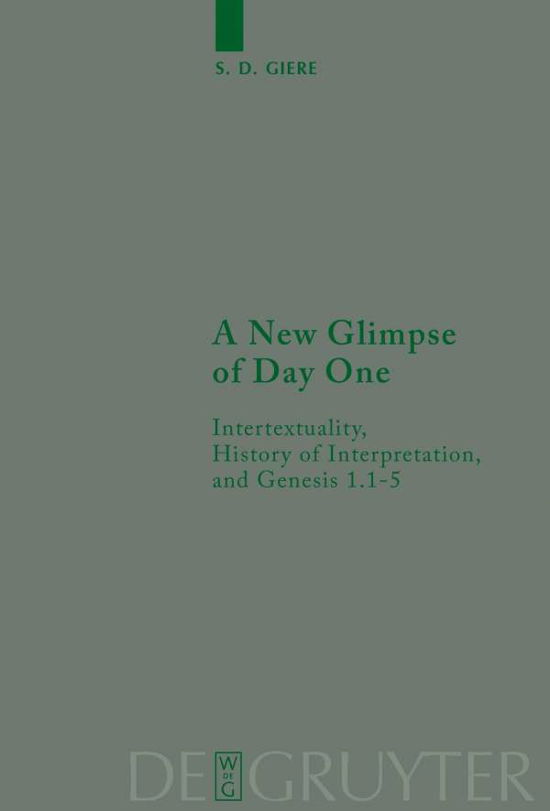 Cover for Giere · A New Glimpse of Day One (Bok) (2009)