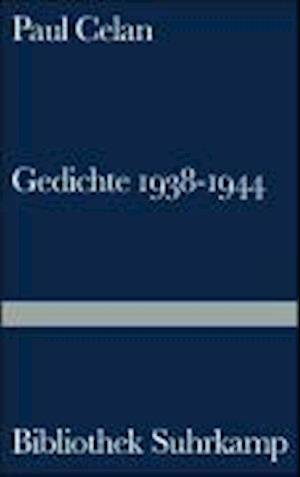 Cover for Paul Celan · Bibl.Suhrk.0933 Celan.Gedichte 1938-44 (Bok)