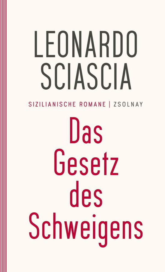 Cover for Sciascia · Das Gesetz des Schweigens (Book)