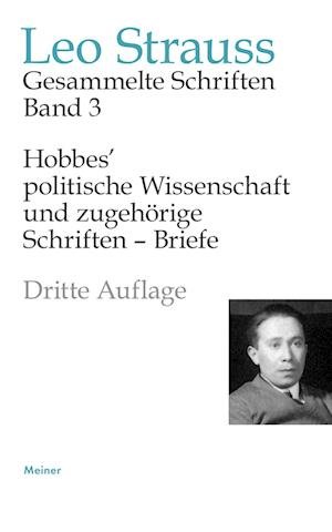 Cover for Leo Strauss · Hobbes' politische Wissenschaft und zugehörige Schriften - Briefe. (Innbunden bok) (2022)