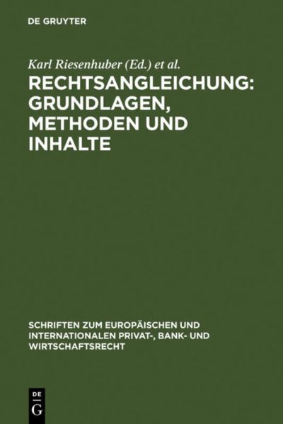 Cover for Rechtsangleichung · Grundlagen,Methoden (Book) [German edition] (2006)
