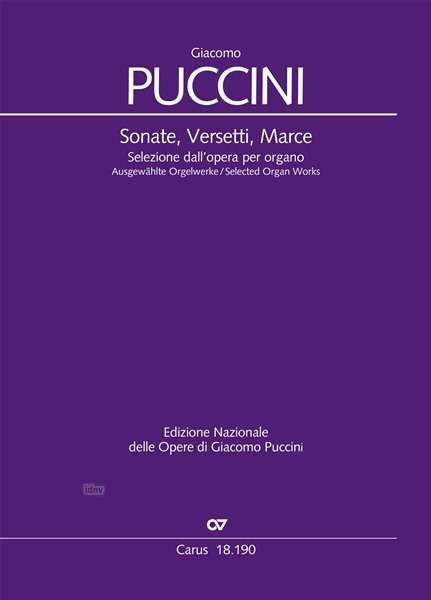 Sonate, Versetti, Marce. Ausgew - Puccini - Livros -  - 9790007188337 - 