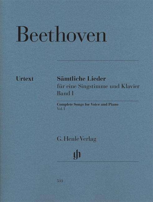 Cover for Beethoven · Sämtl.Lieder.m.Klav.1.HN533 (Bog)