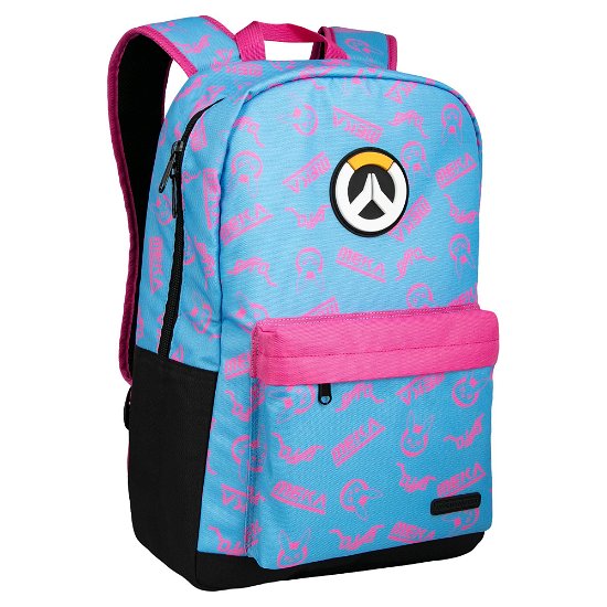 Jinx Overwatch D.va Splash Backpack Blue / pink (Merchandise) - Jinx - Merchandise -  - 0889343113338 - 5. april 2020