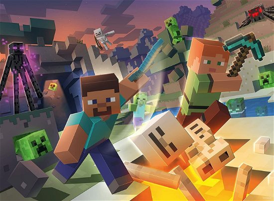 Cover for Minecraft · Minecraft Puzzle Monster Minecraft (100 Teile) (Legetøj) (2022)