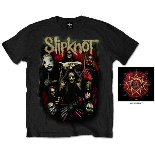 Slipknot Unisex T-Shirt: Come Play Dying (Back Print) - Slipknot - Produtos - ROFF - 5055295362338 - 19 de janeiro de 2015