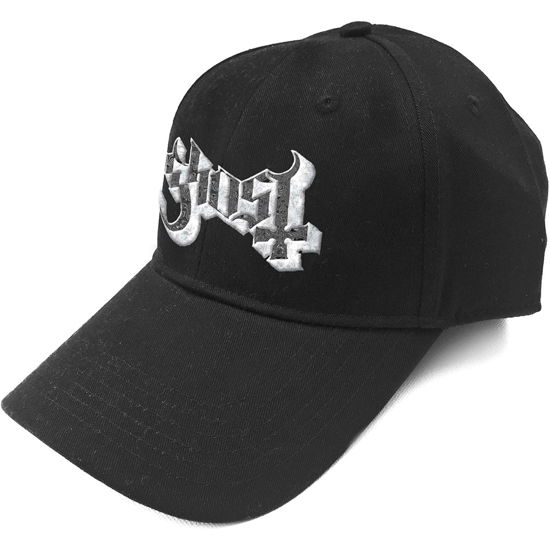 Cover for Ghost · Ghost Unisex Baseball Cap: Logo (Sonic Silver) (TØJ) [Black - Unisex edition]