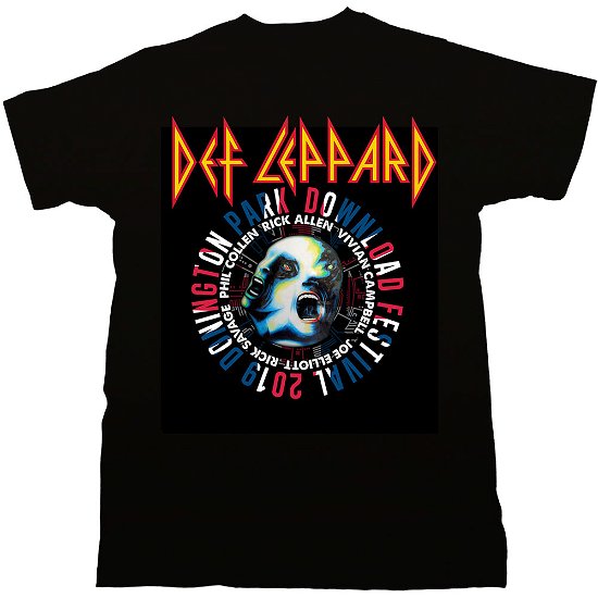 Cover for Def Leppard · Def Leppard Unisex T-Shirt: Download Fest 2019 (T-shirt) [size S] [Limited edition]