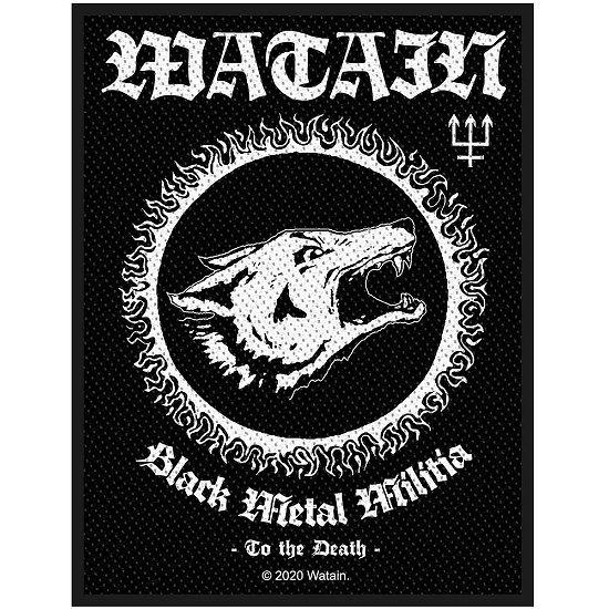 Watain Standard Woven Patch: Black Metal Militia - Watain - Merchandise -  - 5056365705338 - 