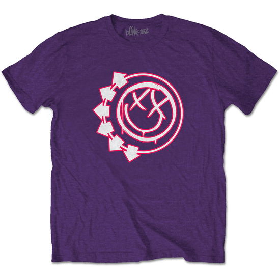 Blink-182 Unisex T-Shirt: Six Arrow Smile - Blink-182 - Marchandise -  - 5056368621338 - 