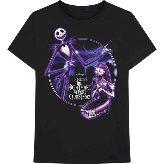 The Nightmare Before Christmas Unisex T-Shirt: Purple Graveyard - Nightmare Before Christmas - The - Produtos -  - 5056368634338 - 