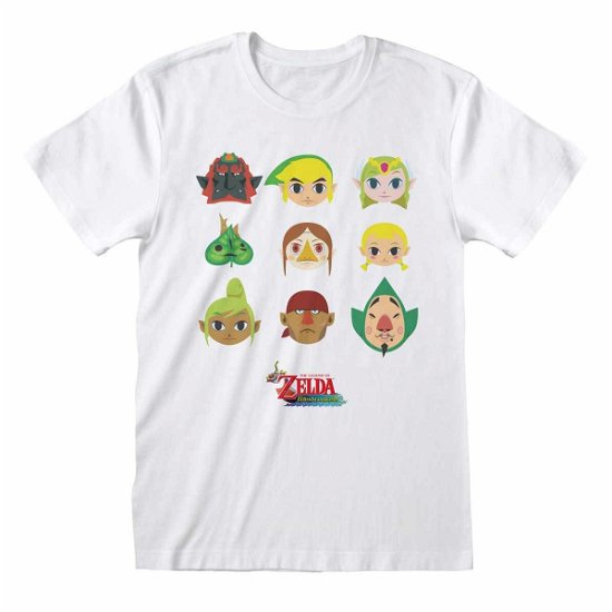 Legend of Zelda T-Shirt Wind Waker Faces Größe XL - The Legend of Zelda - Merchandise -  - 5056463489338 - 8. juni 2022