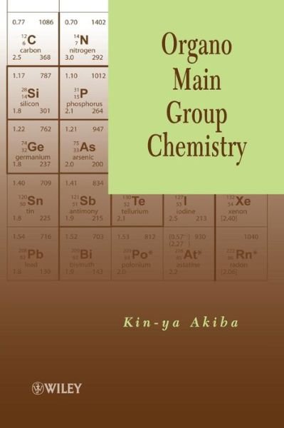 Cover for Akiba, Kin-ya (Hiroshima University, Higashi-Hiroshima, Japan) · Organo Main Group Chemistry (Pocketbok) (2011)